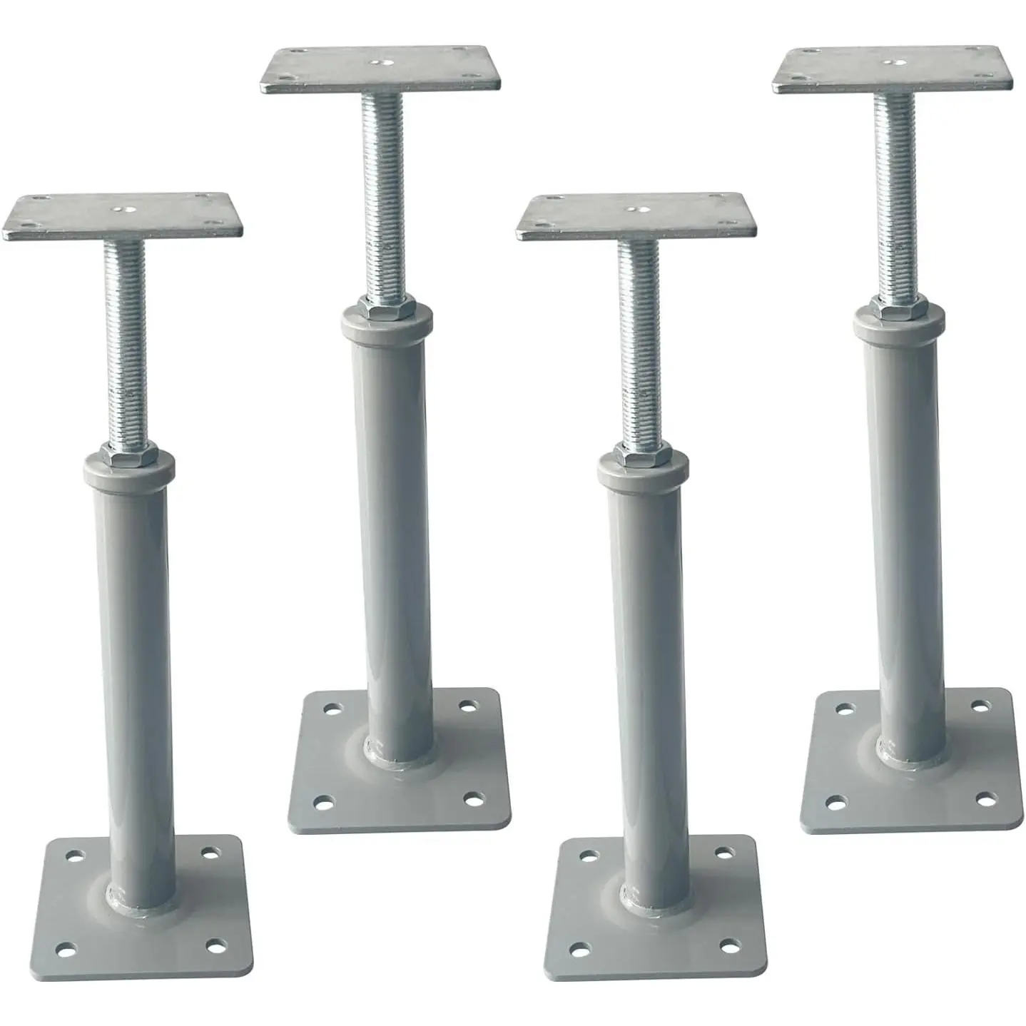 4 count Floor Jacks,House Jacks for Leveling,Adjustable Jack  11.8" - 16" Height Range,8800 lbs Height Capacity(Each),Screw Pole Jack,Basement Floor  for Stairs, Porches, Roof Beams