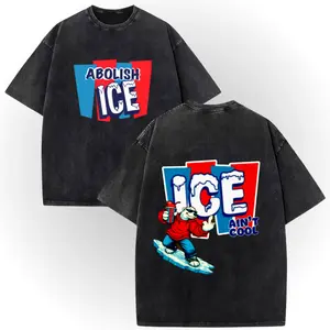 ✊🏾 100% Cotton Vintage Washed Anti ICE Tee |   Double-Sided Short Sleeve, Chinga La Migra Abolish ICE ICE OUT No One Is Illegal On Stolen Land! # AbolishIce # IceOut # HumanRights # 100CottonTee # DoubleSidedTee # NoOneIsIllegal # TikTokMadeMeBuyIt # TikT