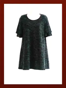 BOBBIE BROOKS Double Layer Sleeve Tunic Dress (Size Medium)