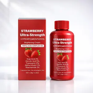 Strawberry Body Cream, Hydrating Moisturizing Lotion, Smooth Soft Skin Care, Daily Use Body Butter, Comfortable Non-Irritating Formula, Moisturizer