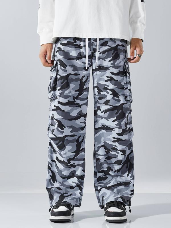Men's Camouflage Sports Casual Trousers - With Pockets, Versatile Fashionable Casual Fitness Loose Seasonal Design