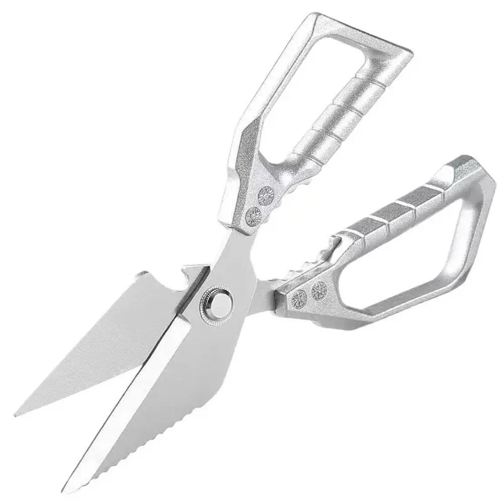 Professional Stainless Steel Kitchen Scissors with Ergonomic Handles Heavy Duty Meat Bone Cutter Anti-Pinch Anti-Slip Multi-Functional for Chefs Daily Use Gift Giving Shear