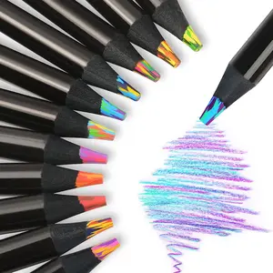 Rainbow Color Pencil, 10pcs/set 7 Colors Gradient Crayon, Art Painting Tool, Drawing Stationery, Coloring Materials Set