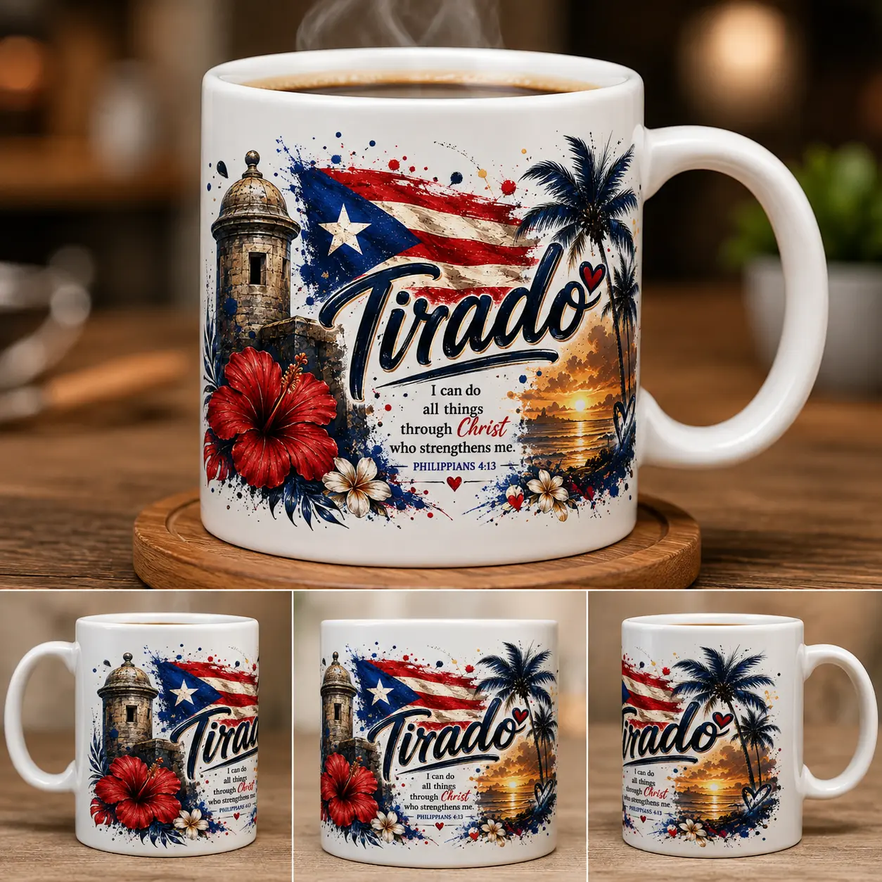 Personalized Colorful Ceramic Coffee Cup - Customizable with Your Family Name, Ideal for Beverages