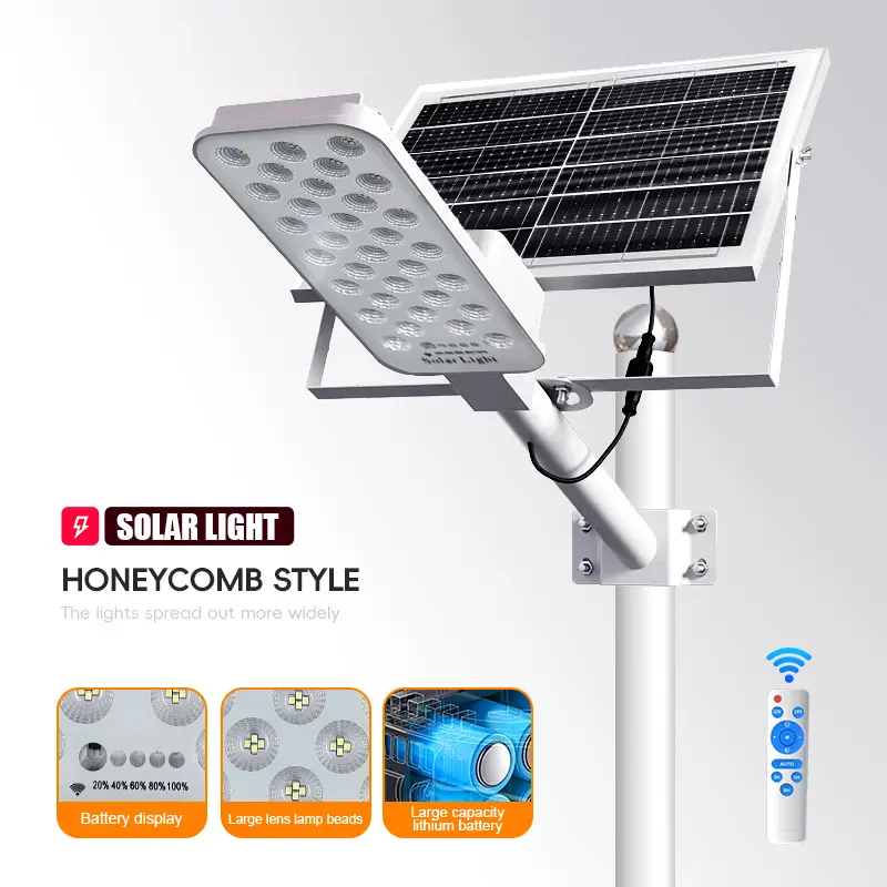 FENGWO Remote-Controlled Solar Post Light - LED Bright, 4000/6000mAh, Single/Double Pack, Energy-Saving, Auto-On/Off, Easy Install for Outdoors Home Use, Solar Post Lights, 4000Mah