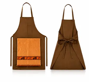 Funny BBQ Apron for Men – Grill Master Cooking Apron with Built-In Towel Holder & Deep Pockets
