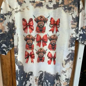 Mystery Christmas 3 T-Shirt Bundle Bag - 3 Bleached T-Shirts with Surprise Themes for Festive Outfits