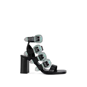 RAEANNE-BLACK BLOCK SANDAL