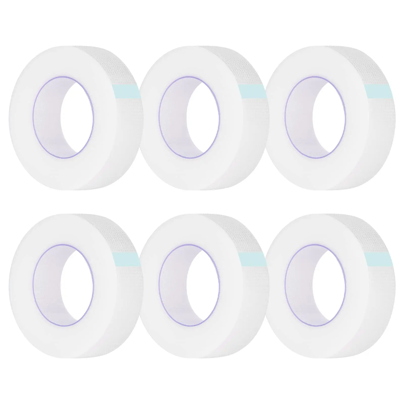 6 Rolls Adhesive Eyelash Tape, Breathable PE Lash Tape,Eyelash Extension Supplies - 9 m/10 Yard Each Roll (Transparent)