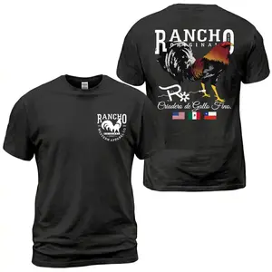 Rancho Original Rooster Graphic T-Shirt, Criadero de Gallo Fino Western Tee, Mexican Heritage Rooster Shirt, Vintage Ranch Life Aesthetic Apparel, Premium Cotton Southern Farm Style Graphic Top, Hispanic Culture Gift