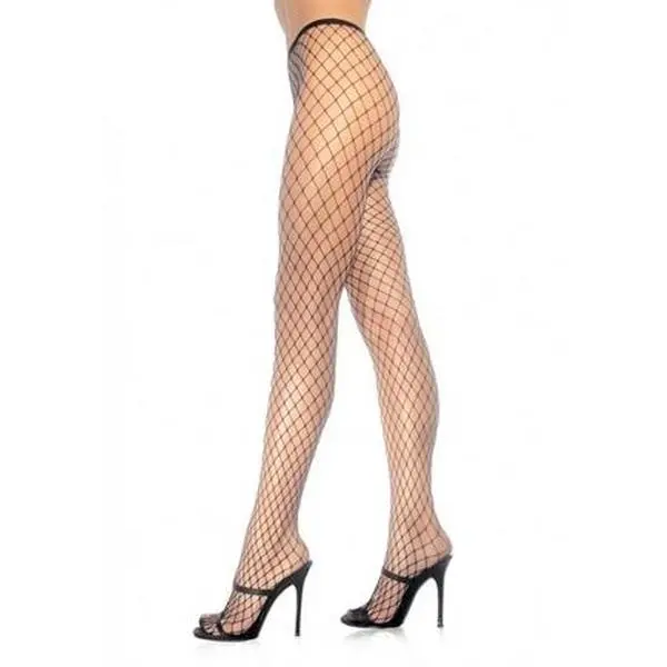 Leg Avenue Xena Spandex Diamond Tights - Classic Fishnet Design - Black