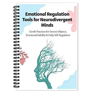Emotional Regulation Tools for Neurodivergent Minds Spiral Notebook, Sensory Balance, Emotion Stability, Self-Regulation Guide