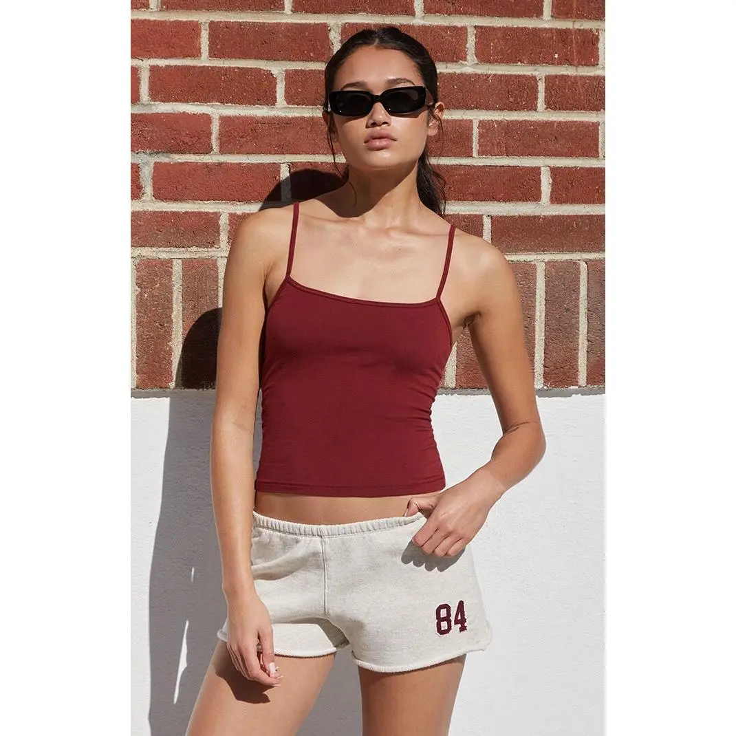 John Galt Women's Burgundy Skylar Tank Top