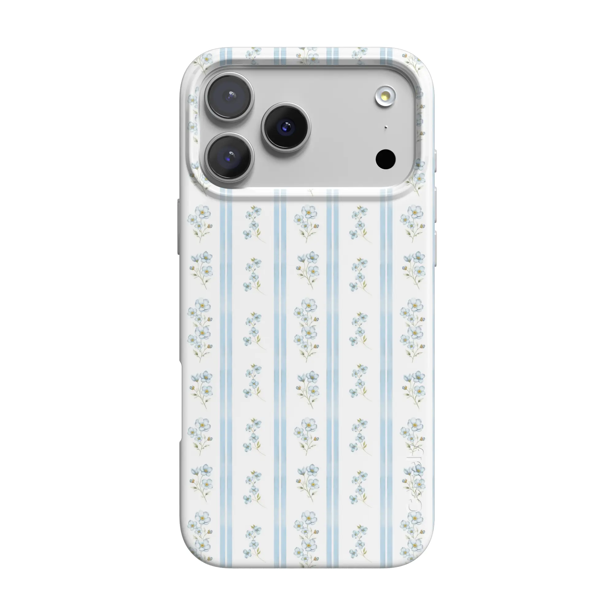 Casely Cottage Stripe | Blue Floral Classic MagSafe Case