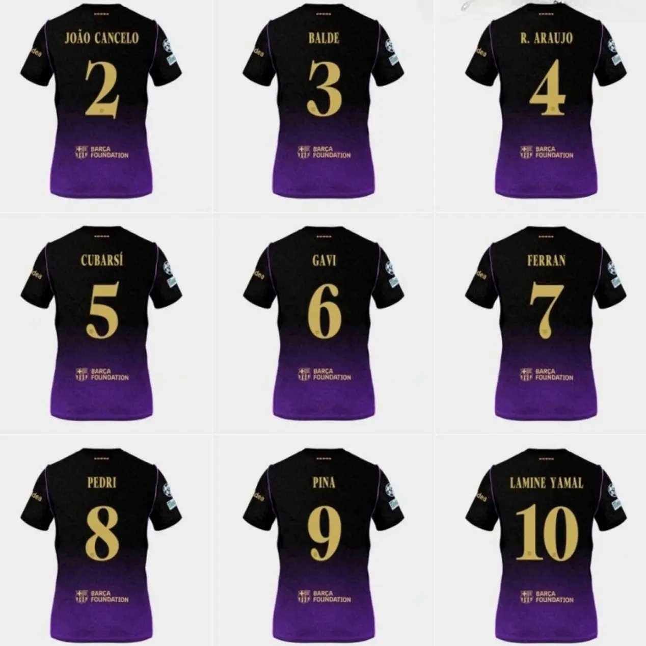 Unisex Soccer Jersey Black and Purple Striped Soccer Mamba Mentality Jersey #11 Raphinha Fan Style Football Shirt 2026/2027 GP