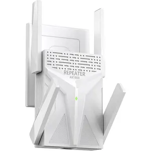 AX1800 WiFi 6 Extender Signal Booster for ,  Band WiFi Range Extender Internet Repeater Covers Up to 10000 Sq.Ft & 55 Devices,  WiFi Booster with Gigabit Port, AP Mode, -Tap Setup