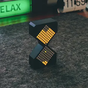 USB Rechargeable Electronic Sandglass Light, Creative Gravity Sensor Desktop Luminous Sandglass, Novelty Lighting for Home Office, Sculpture Desk Decor