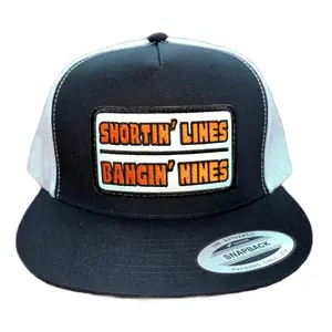 Snortin’ Lines and Bangin’ Nines Flat Bill Trucker Hat