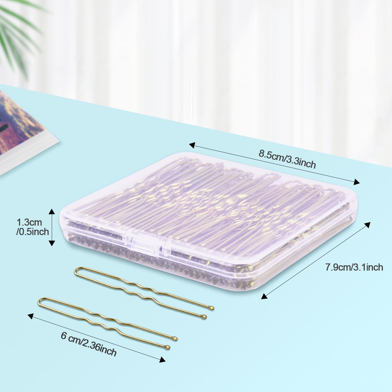 U Shaped Hair Pins, 100 Pcs Blonde Bun Hair Pins for Women Girls with Box (Golden 2.4 inch) | 2.4in 100pcs Metal U Shaped Bobby Pins, for Ballet Bun, Hairstyles, Daily Use or Dance Competition, with Non Slip Design U Shaped Hair Pins, 100 Pcs Blonde Bun Hair Pins for Women Girls with Box (Golden 2.4 inch) | 2.4in 100pcs Metal U Shaped Bobby Pins, for Ballet Bun, Hairstyles, Daily Use or Dance Competition, with Non Slip Design