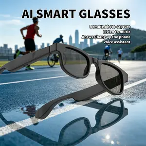 Ai Smart Glasses for Office, Driving, Biking, Outdoor Sports, Lightweight Frame, Ai Voice Assistant, Multilingual Translation, Blue Light Protection