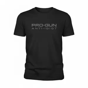 Pro-Gun Anti-Idiot T-Shirt |   Tactical Second Amendment Tee |   Men's Pro-2A Graphic Print Cotton Shirt |   Bold Statement Apparel |   2A Rights Supporter Gift Idea |   Casual Patriotic Wear