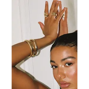 Dapperton Bangle Set Gold