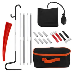 Universal 13 PCS Emergency Car Unlock Tool Set, Car Repair Tool Kit,with Air Wedge Bag & 59" Long Reach Grabber for Cars & Trucks