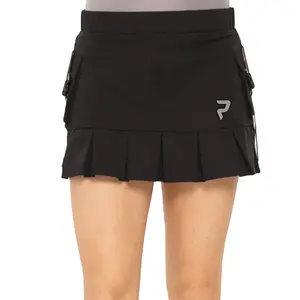 Pleated Cargo Skirt - Black