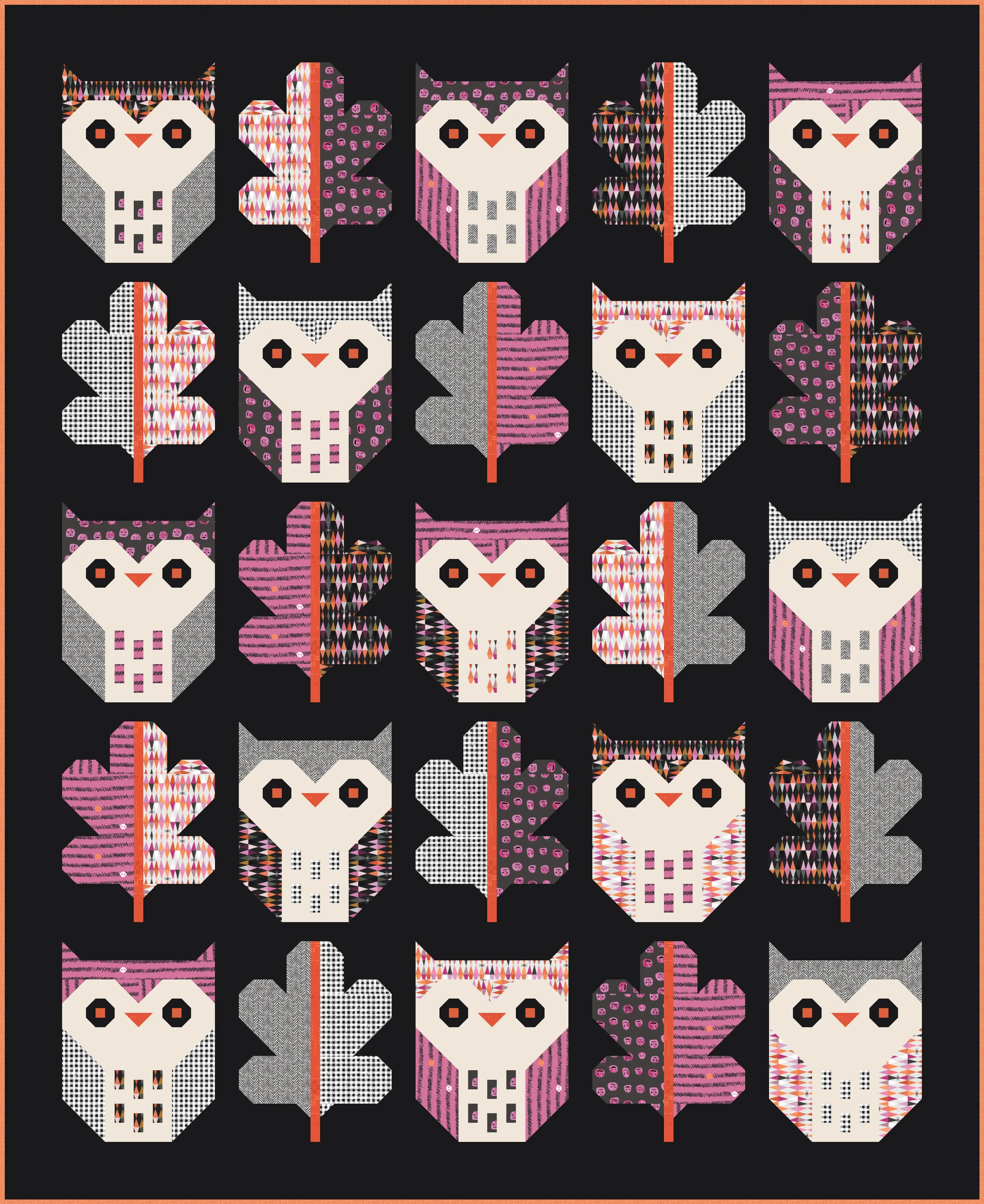 Night Owl Quilt Kit featuring Enshadow Fabric Collection