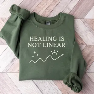 Mental Health Sweatshirt – Inspirational Self-Care Crewneck, Positive Affirmation Pullover, Anxiety Support Gift, Motivational Therapist Sweater