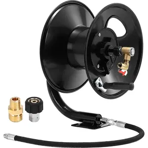 Tool Daily Pressure Washer Hose Reel for Heavy Duty Steel Hose, 100 FT