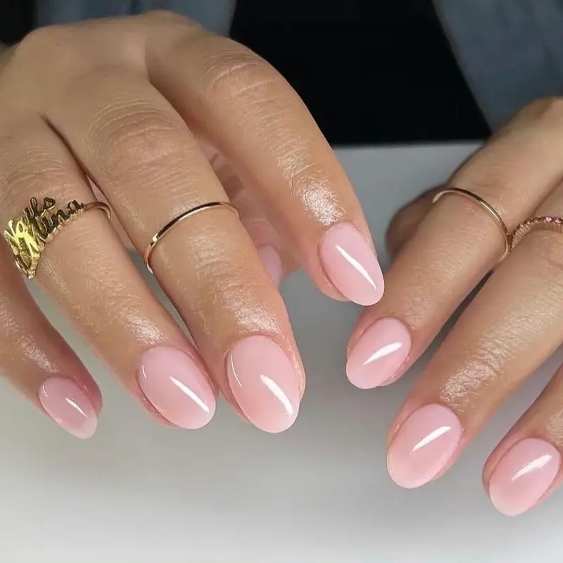 DND 865 Pearly Pink Gel and Lacquer Duo nail care nail art sheer color