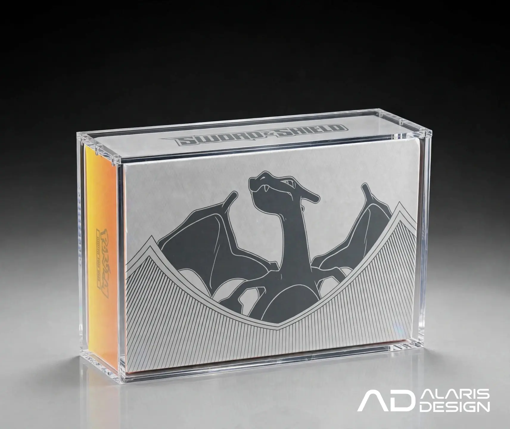 Pokémon Acrylic Case for Charizard Ultra-Premium Collection Sword & Shield with UV Protection & Extra Large Magnets Sleek Modern Display for Collectors (SSUPC)