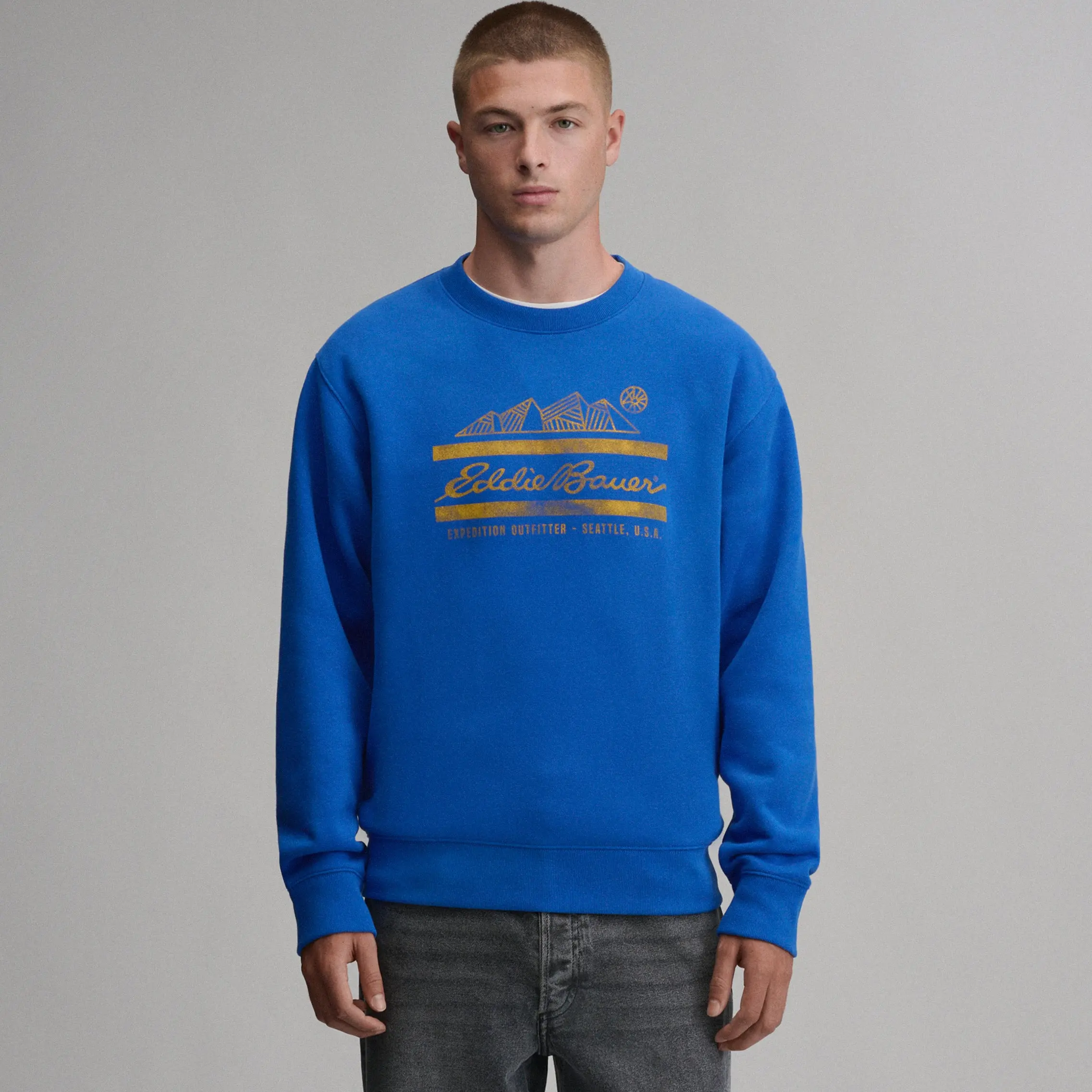Men's The Vintage Soft Crew EB Script