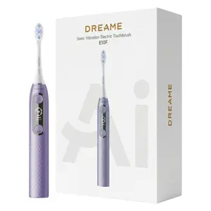 DREAME E10F Electric Toothbrush, 7 cleaning modes, IPX8 waterproof, real-time brushing detection + personalized voice guidance, app connectivity, includes 6 replacement brush heads.