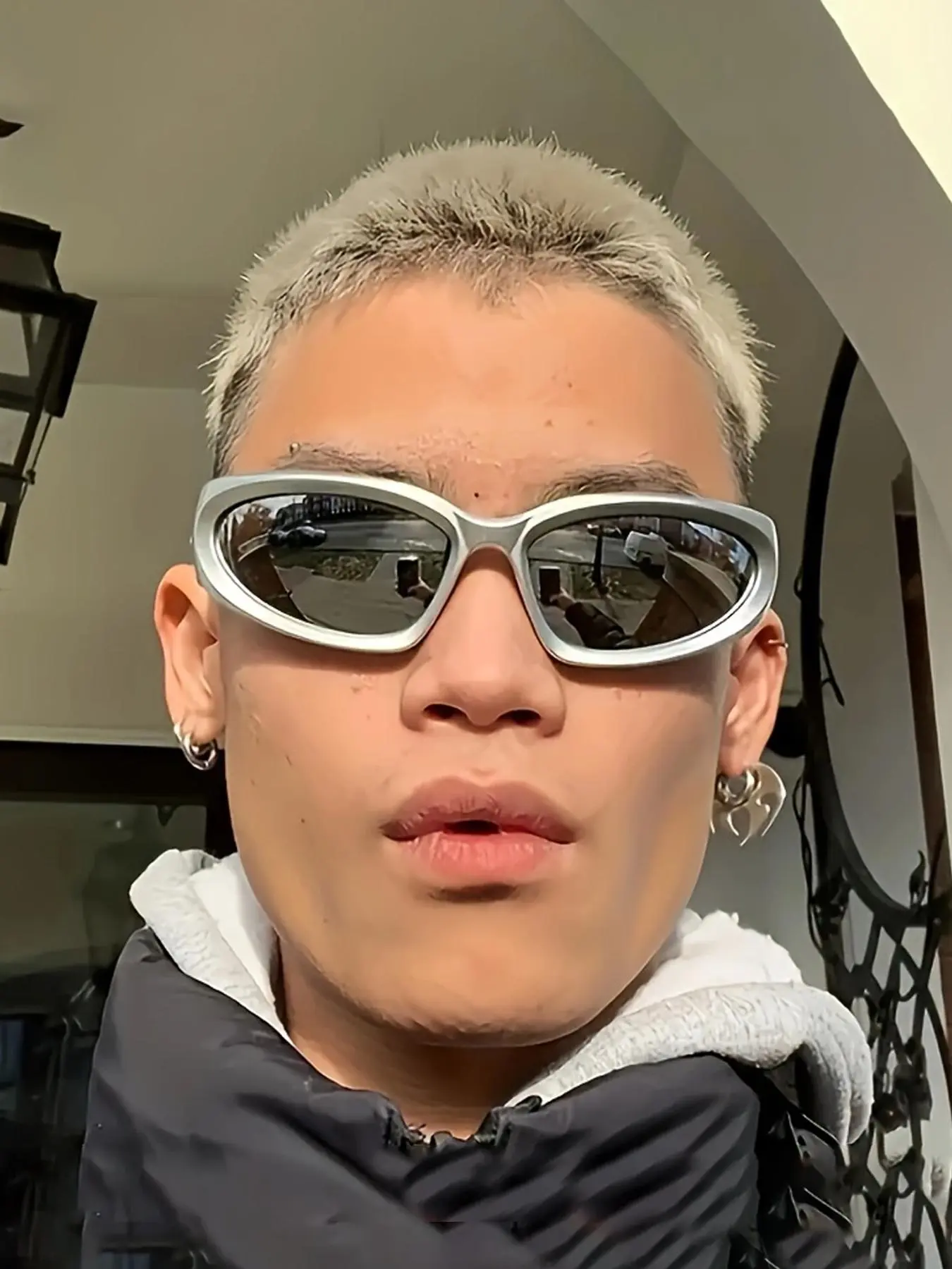 Unisex Y2K Future Style Glasses, Trendy Casual Sunglasses for Everyday Use, Stylish Sunglasses, Fashion Accessories for Outdoor Activities, Trendy Shades, Mirrored Lens Sunglasses