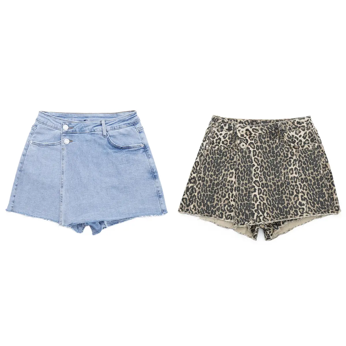 2 Pcs(Blue/Leopard Print)