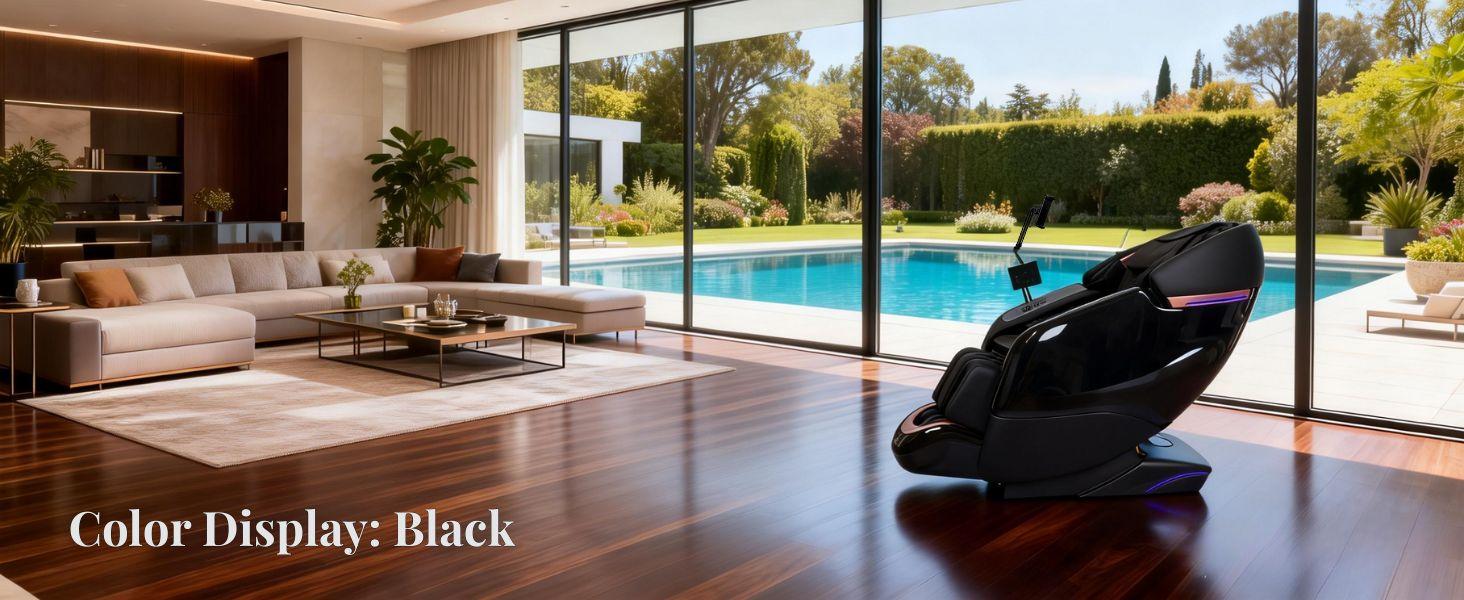 Massage Recliner Chair BV-1 Full Body 2026 Zero Gravity SL-Track Shiatsu Recliner with AI Voice LED Backlight Remote Waist & Calf Heating Phone Holder