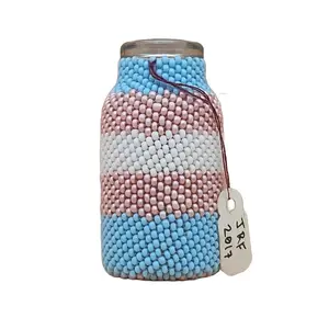 Transgender Pride Peyote Stitch Beadwork Bottle 2017 Collection