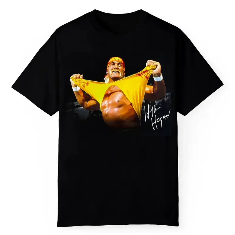 Hulk Hogan Signed Signature T-Shirt
