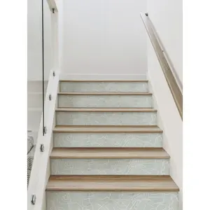 Entangled Lines Textured Look Peel and Stick Stair Riser Strips