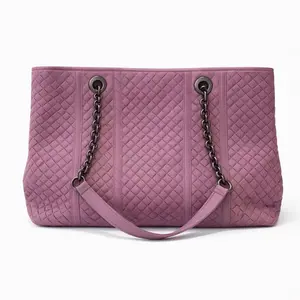Pre-owned Bottega Veneta Lambskin Tote Bags BJ110990404 Intrecciato Woven Tote