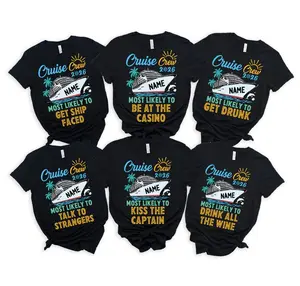 Custom and 60 Quotes Cruise Crew 2026 Most Likely to Shirt, Custom Name Cruise Crew Shirt, Funny Matching Cruise Shirt, Cruise Tee