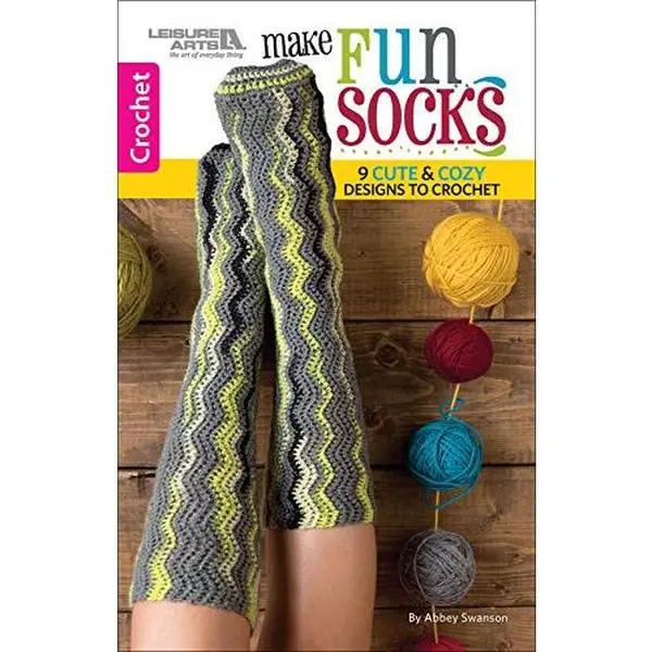 USED-Make Fun Socks: 9 Cute & Cozy Designs to Crochet by Swanson, Abbey (Paperback)