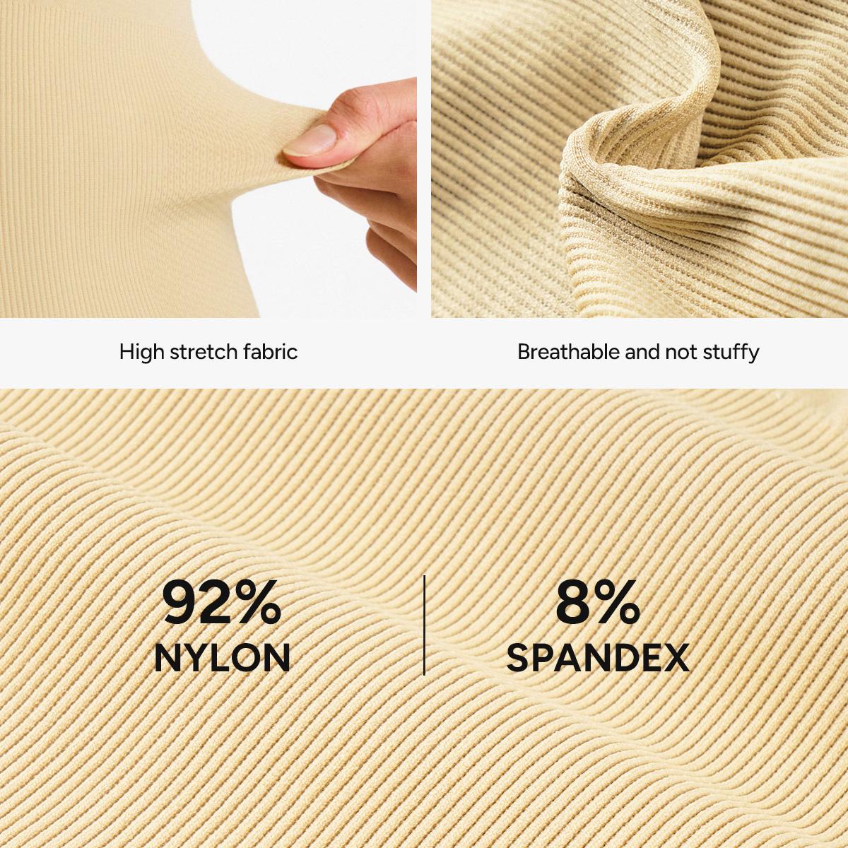 [MAX] Nebility Women's Seamless Vneck Shapewear - Basic Comfortable Sleeveless Camisole, Stretchy Bodysuit with Gentle Tummy Support, Minimalist Womenswear Compression TikTokShopBlackFriday