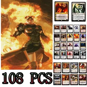 108 Game Collection Cards, Best Selling, Help Me Choose, Perfect for Collectors, High-Quality Gaming Trading Cards, Trading Cards Pack, Hobby Trading Cards, Trading Card Packs, Collectible Card Pack