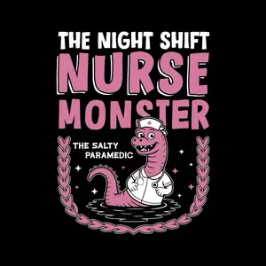 Night Shift Nurse Monster 5-Pack Stickers