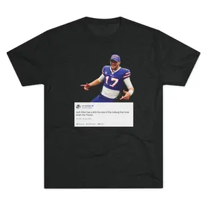 Josh Allen is Packin' T-Shirt,Football Graphic T-Shirt,Casual Streetwear,Unisex Cotton T-Shirt,Trending,Viral,Fan Apparel for OBJ Fans,Gift for Him and Her