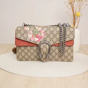 Pre-owned GUCCI Monogram canvas (with suede trim) Shoulder Bags Dionysus Medium Bag DS201587 A120