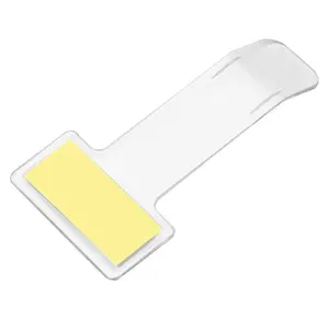 5-Pack Clear Parking Ticket Holder for Car Windshield, High-Adhesive Frost-Proof License Tag Sticker, Easy Peel No Residue Dashboard Window Organizer, Car Essentials, Reusable Strong Grip for Permits & Passes